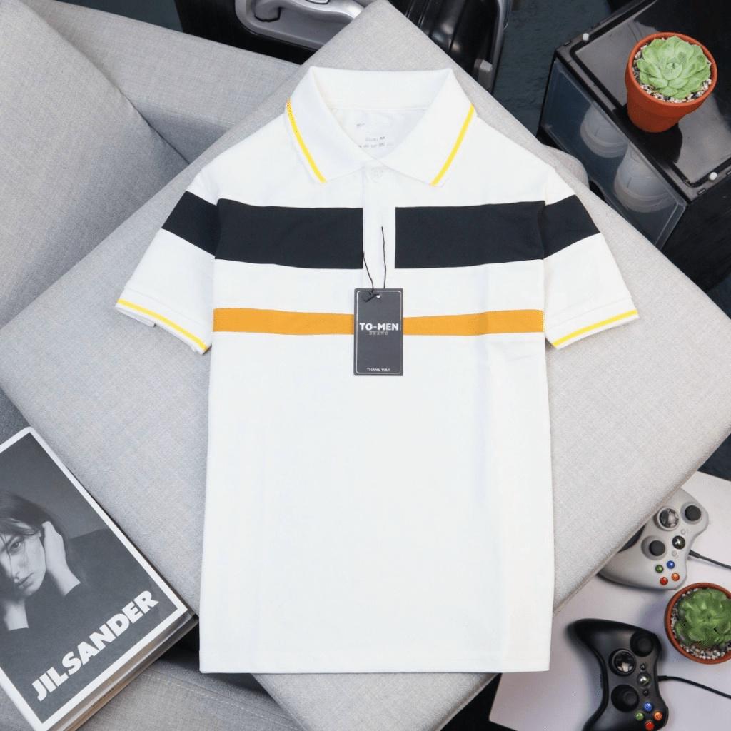 HCM ÁO THUN POLO CỔ TRỤ THỜI TRANG LUXURY ĐẲNG CẤP NAM HOTTREND HÀN QUỐC CHO CÁC BẠN TRẺ THỜI TRANG NAM 1986 - TRẮNG,L