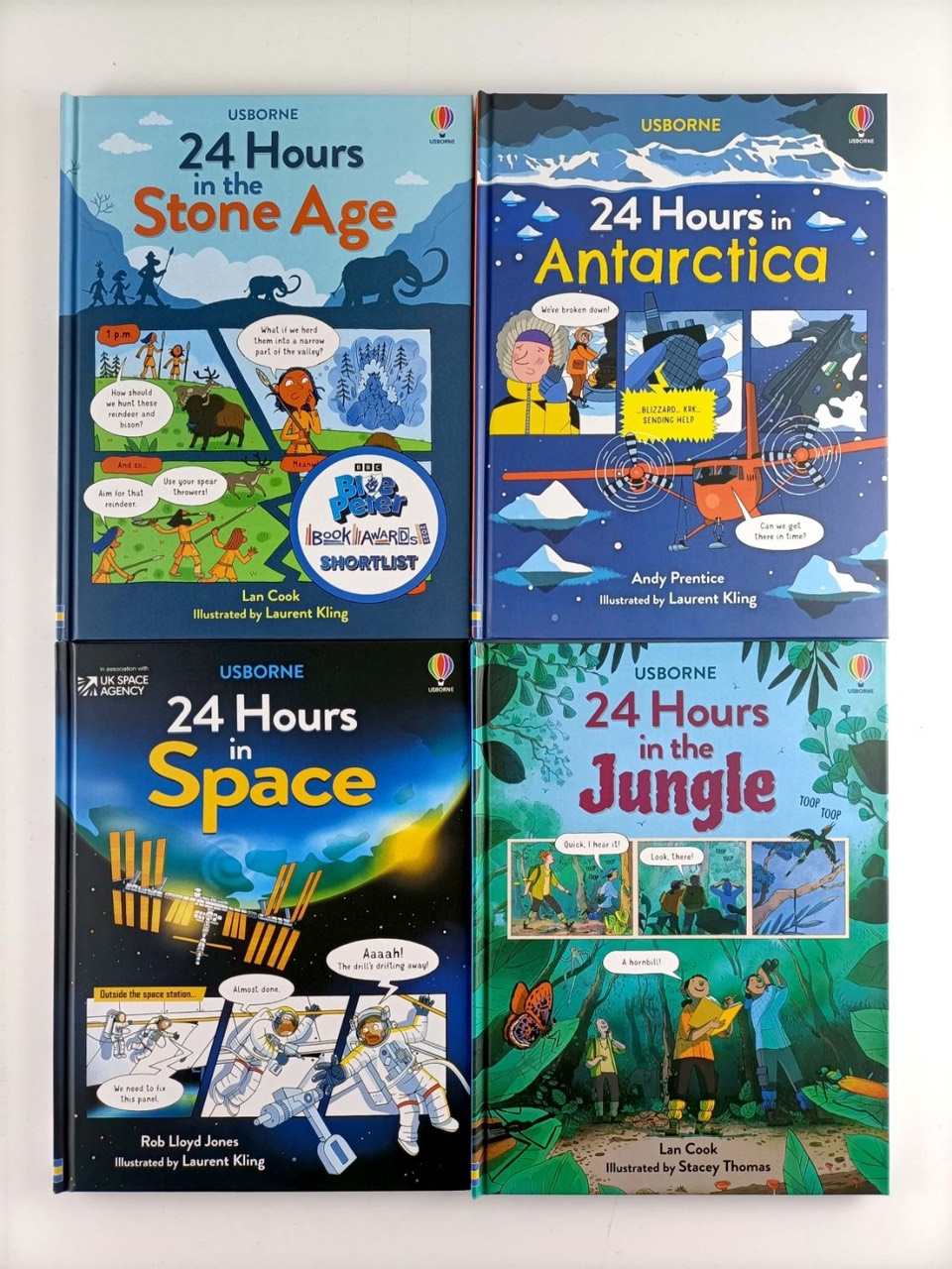 Usborne 24 hours nhập 4c bìa cứng màu