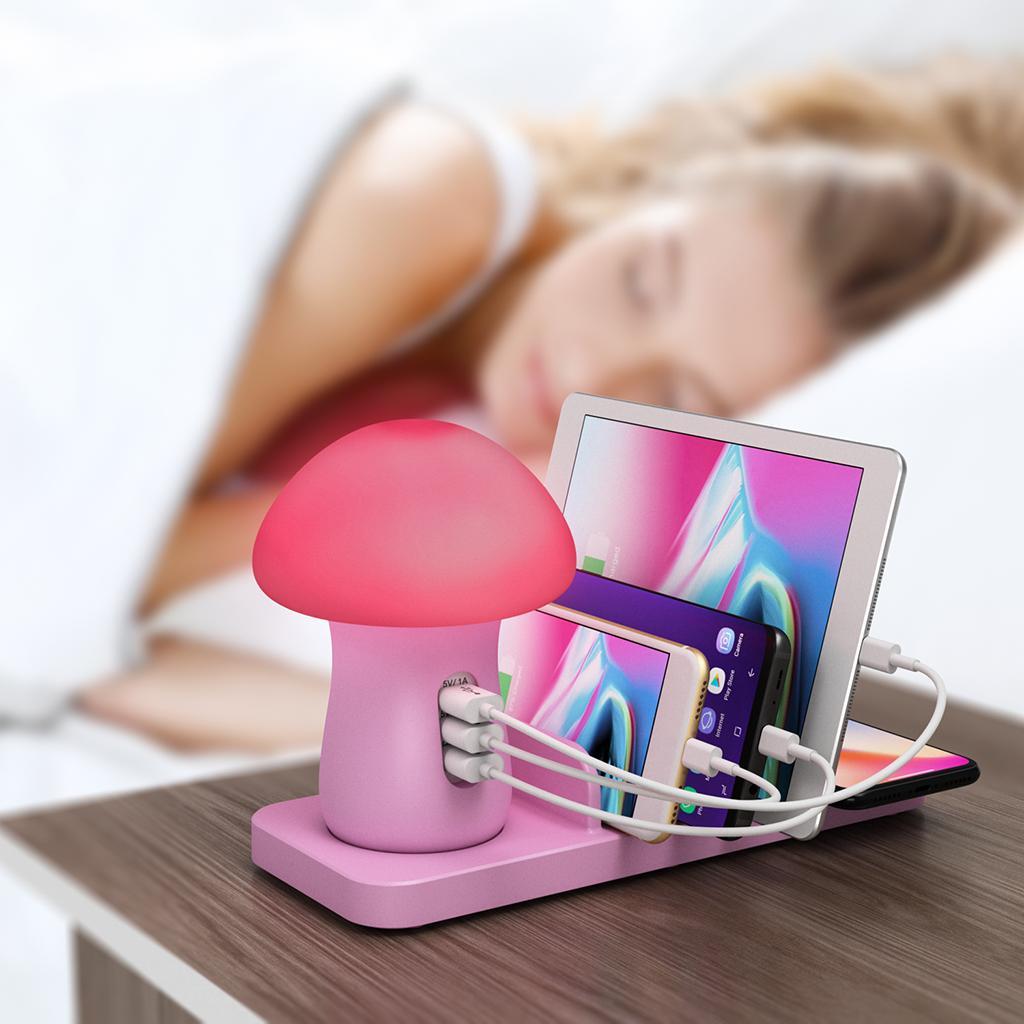LED Light 3 Port USB Charging Charger Station Hub For /for UK