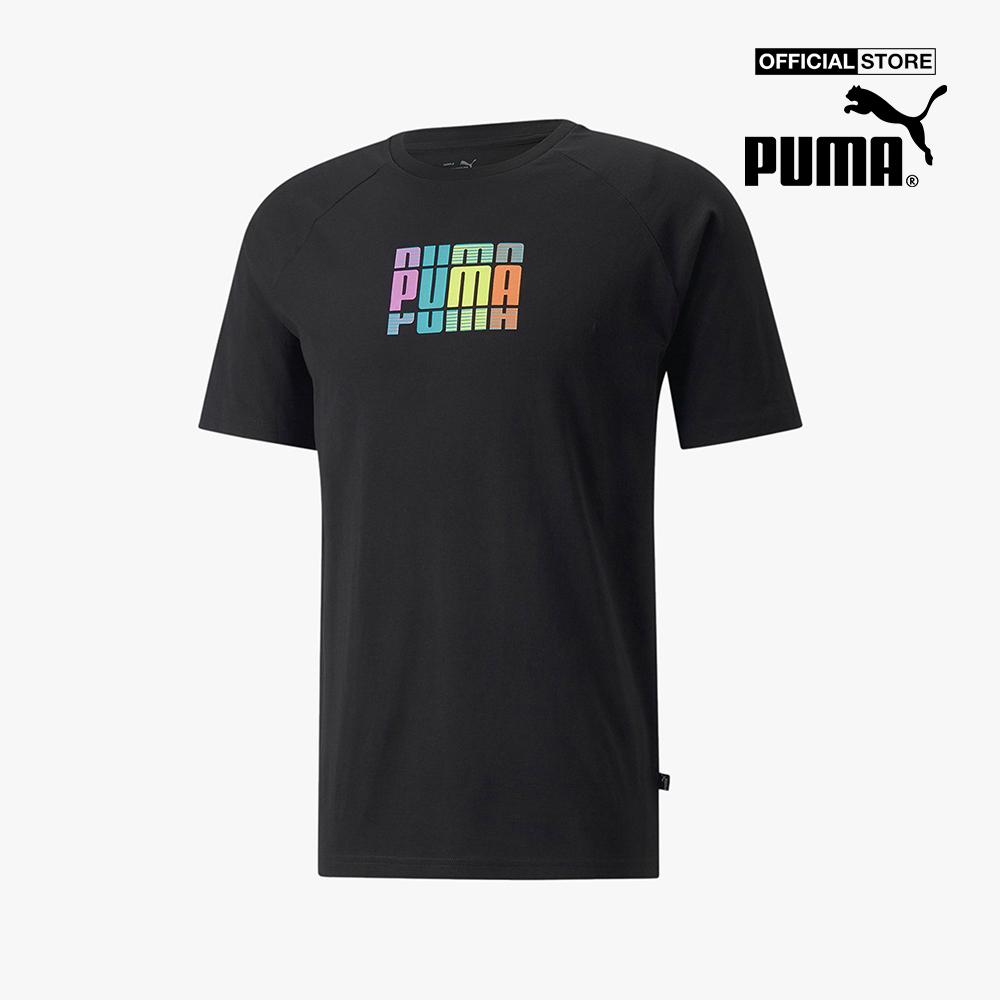 PUMA - Áo thun nam tay ngắn Multi Coloured Graphic 848566