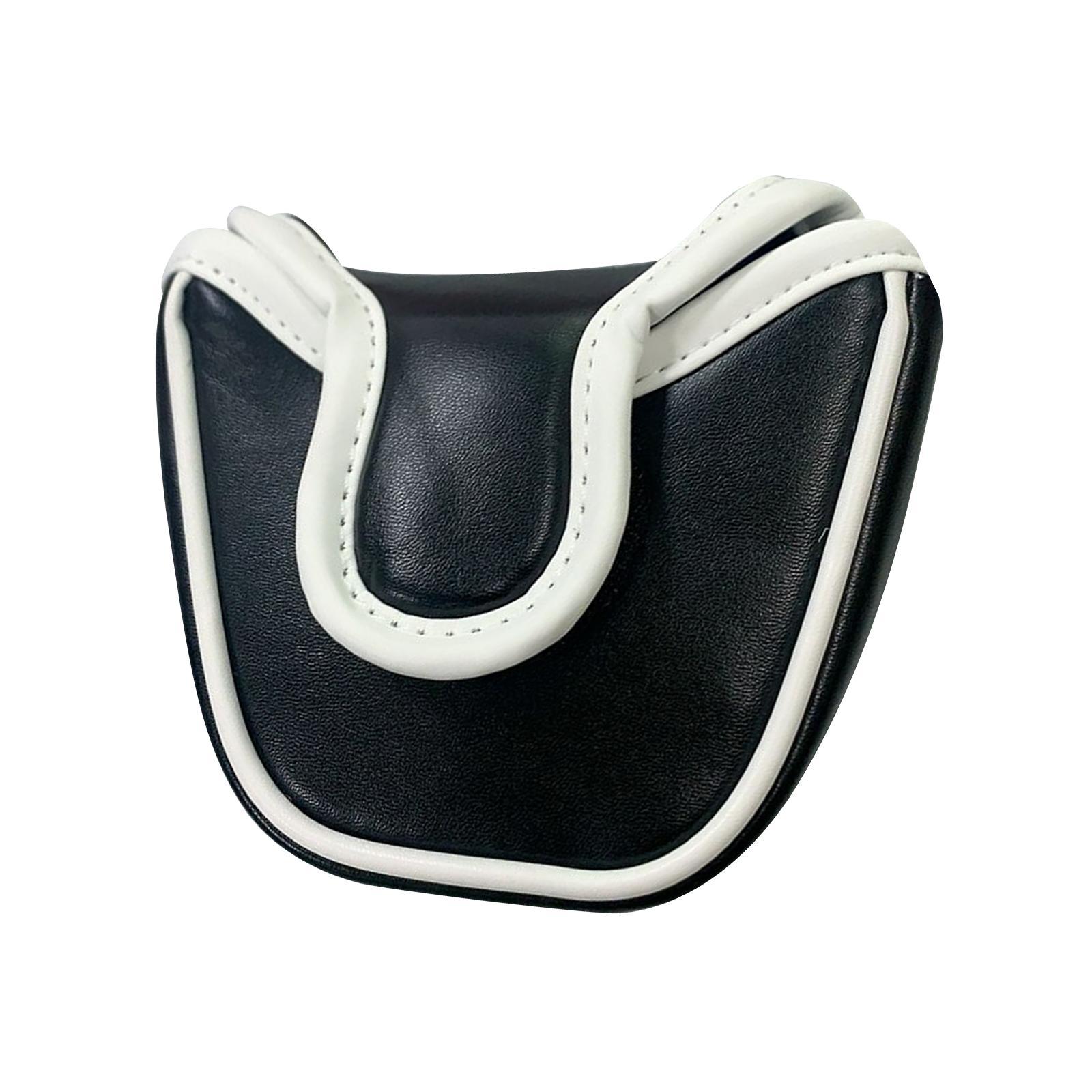 4x Golf Putter Cover,Putter covers for head Mallet Putter Head Cover PU Leather Mallet Protective Bag