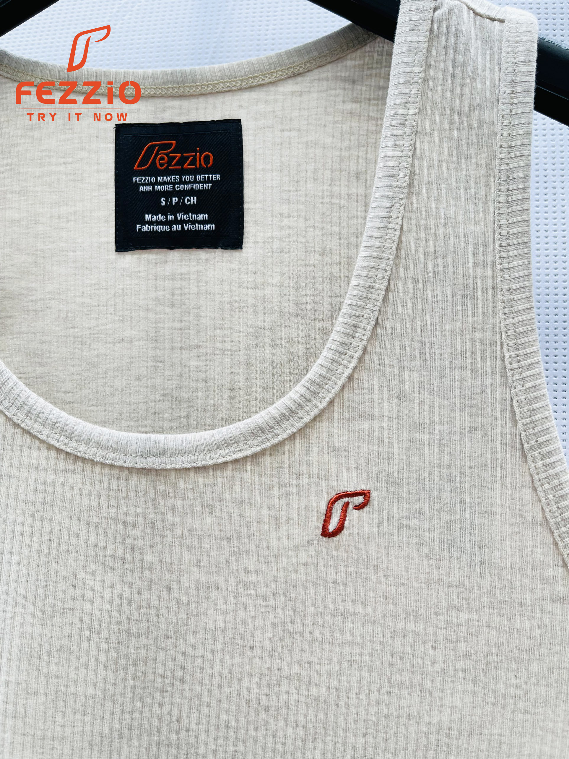 Áo 3 lỗ nam body, áo tank top gym chất thun gân 100% cotton cao cấp thương hiệu Fezzio