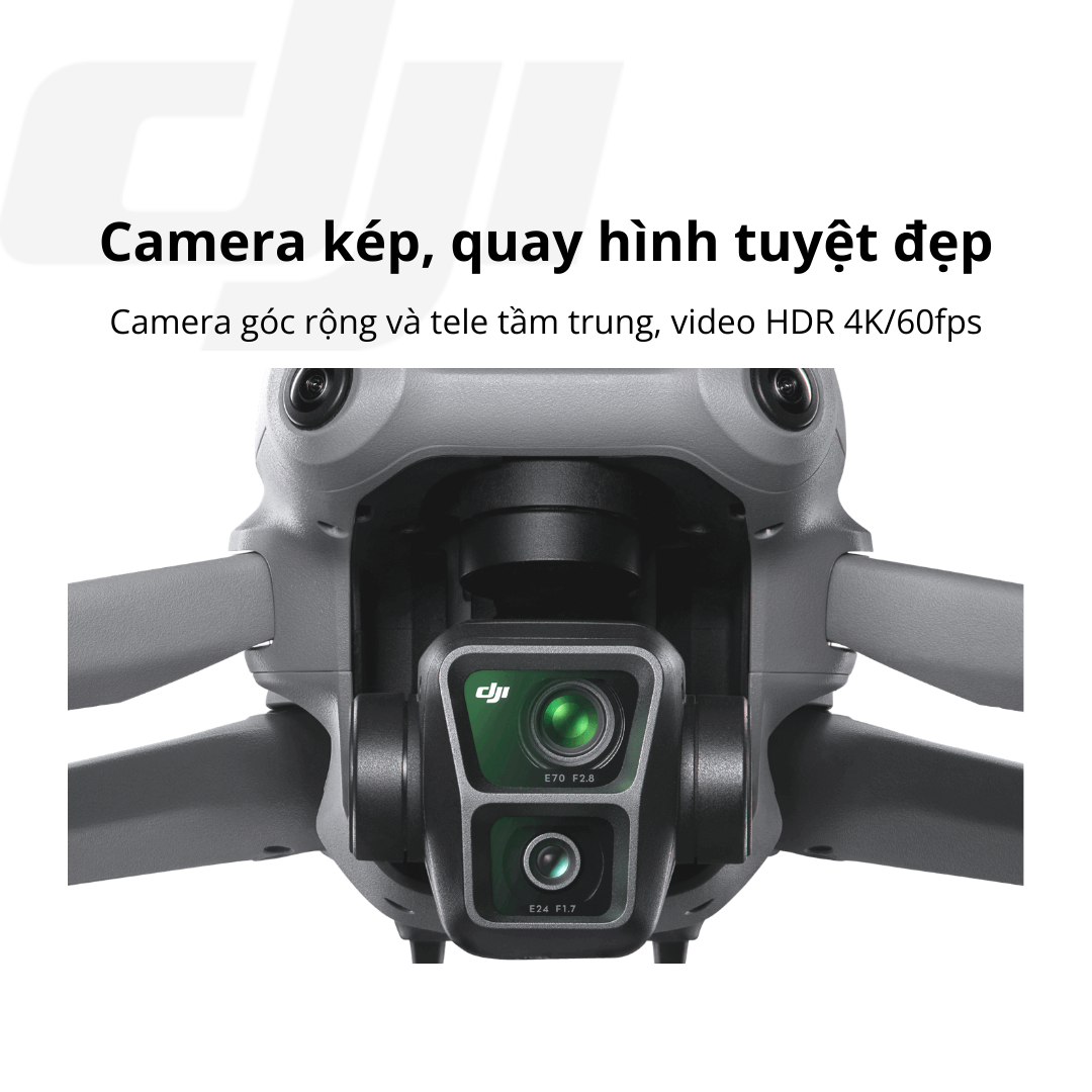 Hình ảnh Flycam DJI Air 3 Fly More Combo kèm điều khiển có màn hình (DJI RC 2) camera kép quay video chất lượng 4K HDR - Hàng chính hãng