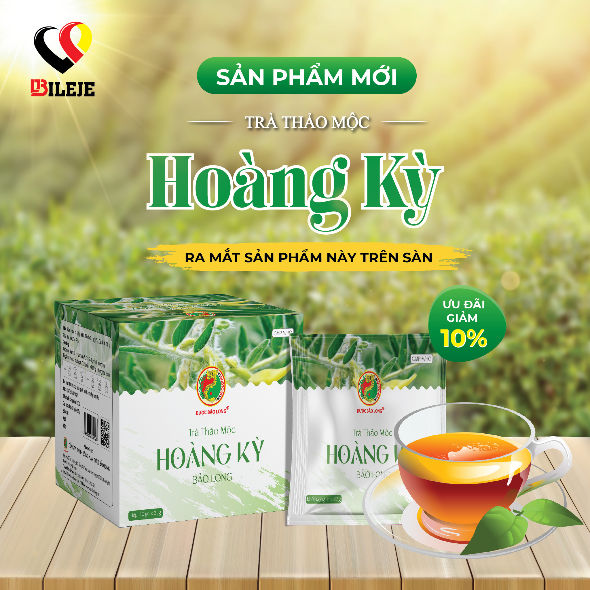 Trà Thảo Mộc Hoàng Kỳ - Bảo Long