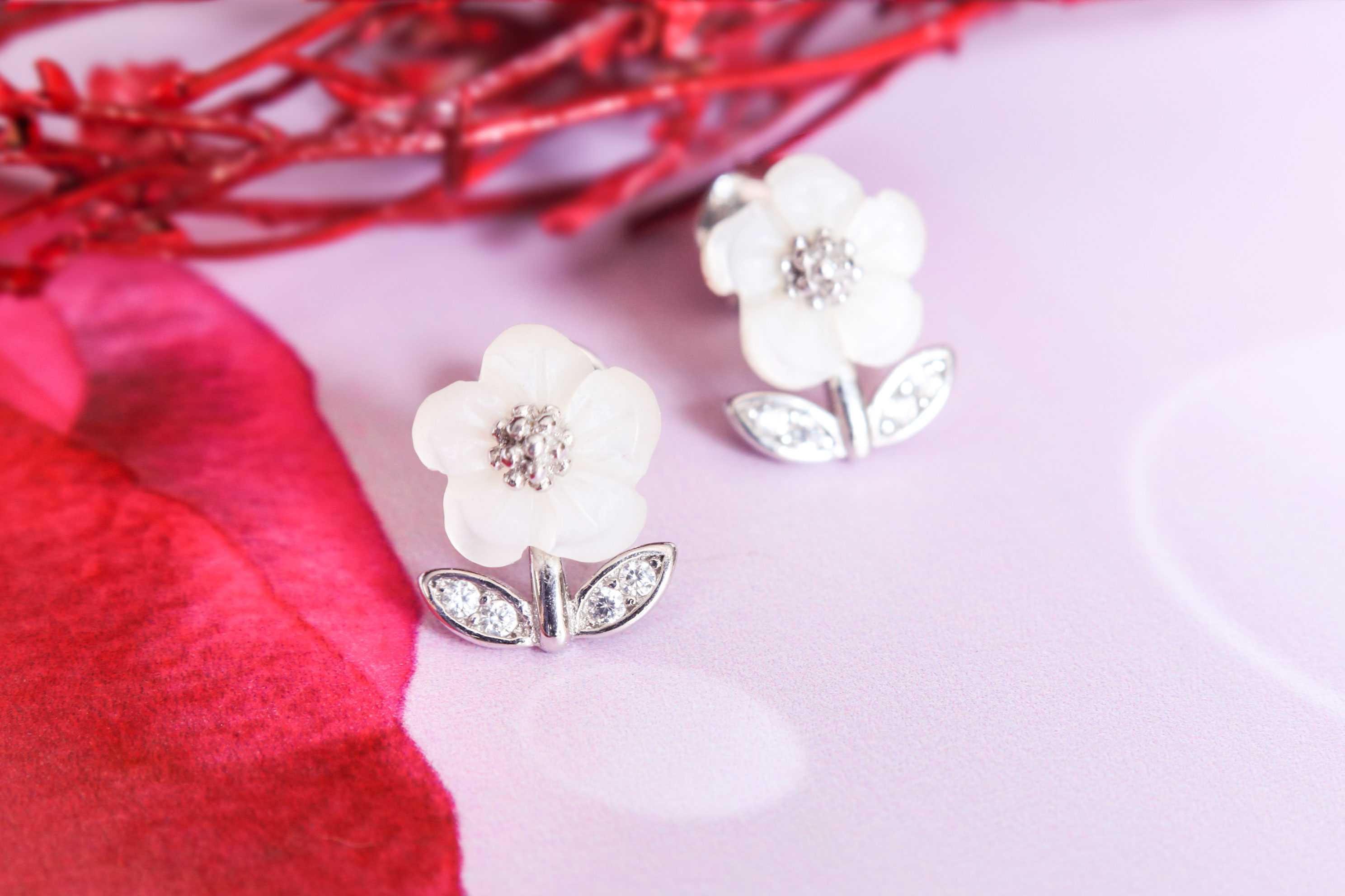 Bông tai bạc nữ Emily Fashion