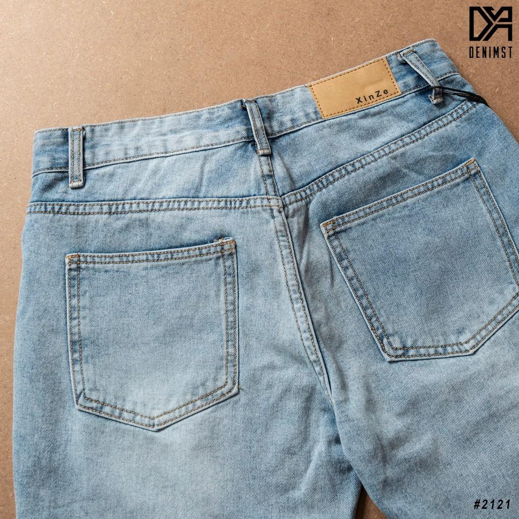 Quần short jean xanh THAN DENIMST 2121