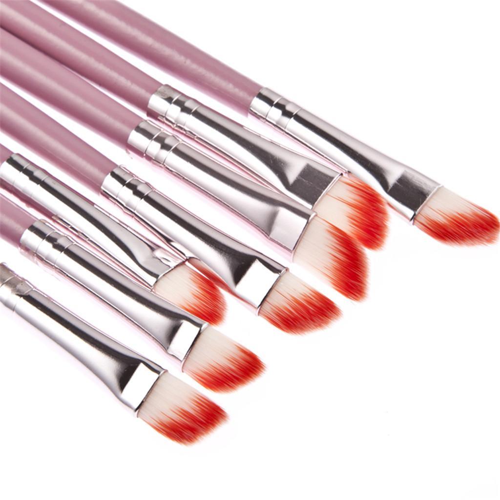 2X Double-end Makeup Brush Sponge Eye Shadow Brush Lip Lipline Brush Pink