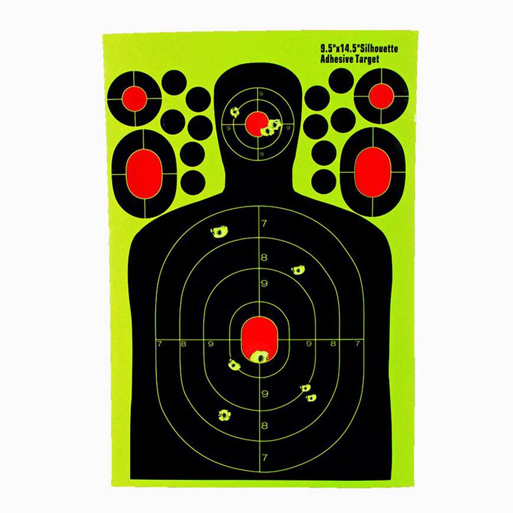 20 Pieces Splatter Reactive Self Adhesive Shooting Targets Gun