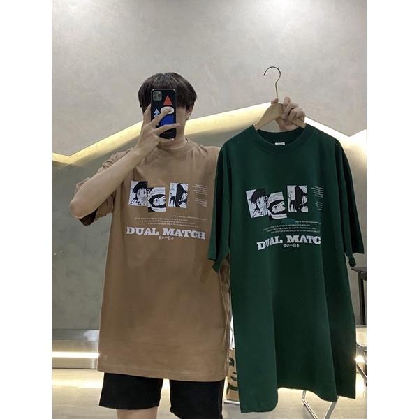 Áo tay lỡ unisex áo thun nam nữ có in hình độc đáo