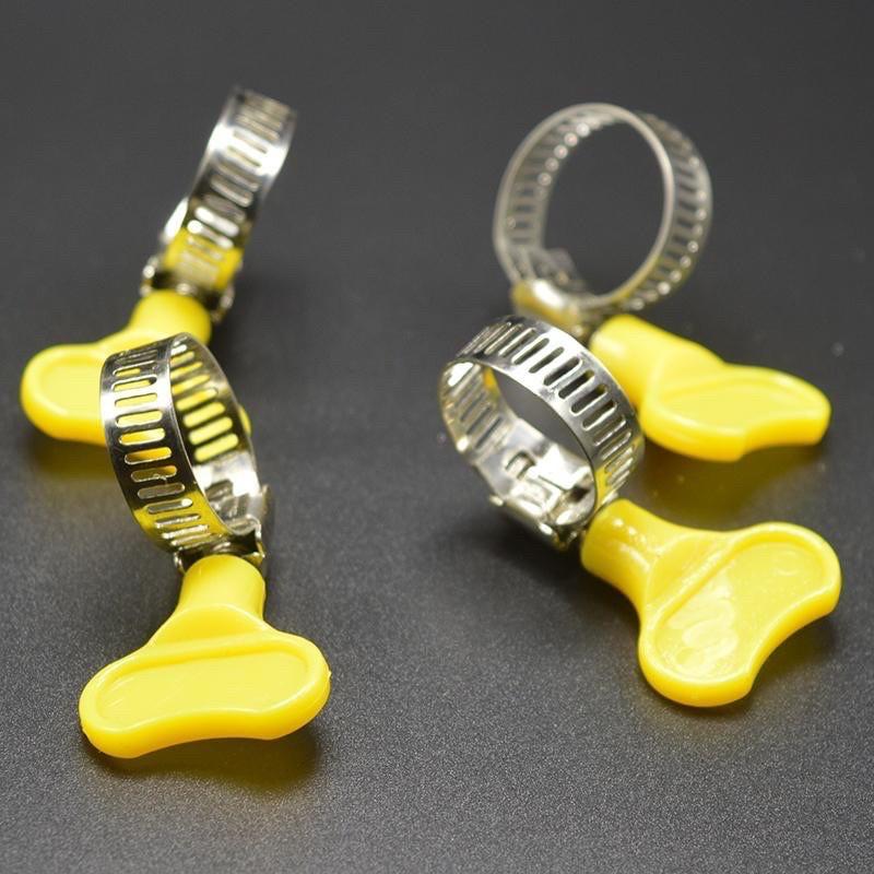 Cổ dê, đai siết ống inox có tay vặn nhựa - đủ size - dùng để siết ống tiện lợi dễ sử dụng chắc chắn