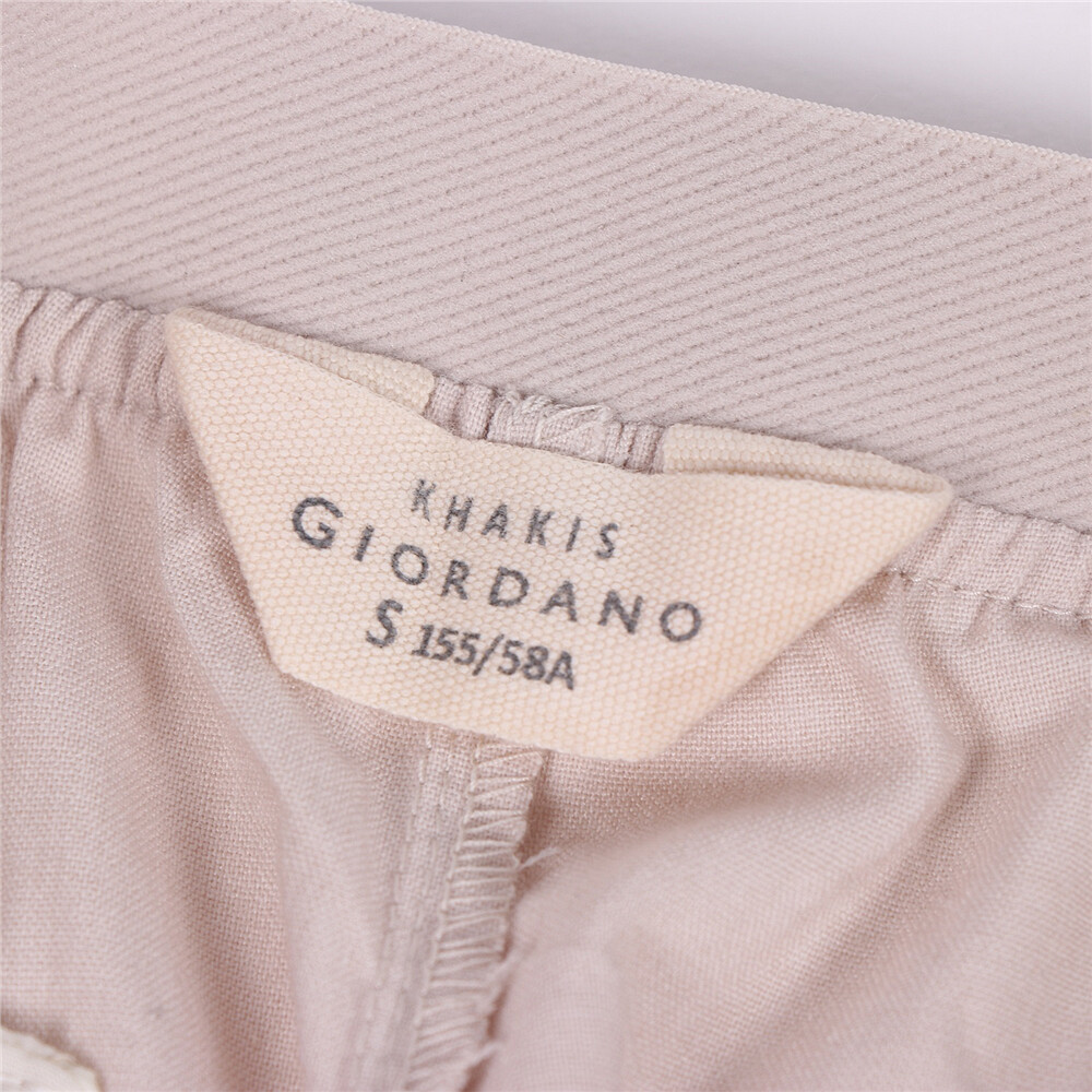 Quần Lưng Thun Dài Nữ Giordano Khaki Pants 05410027