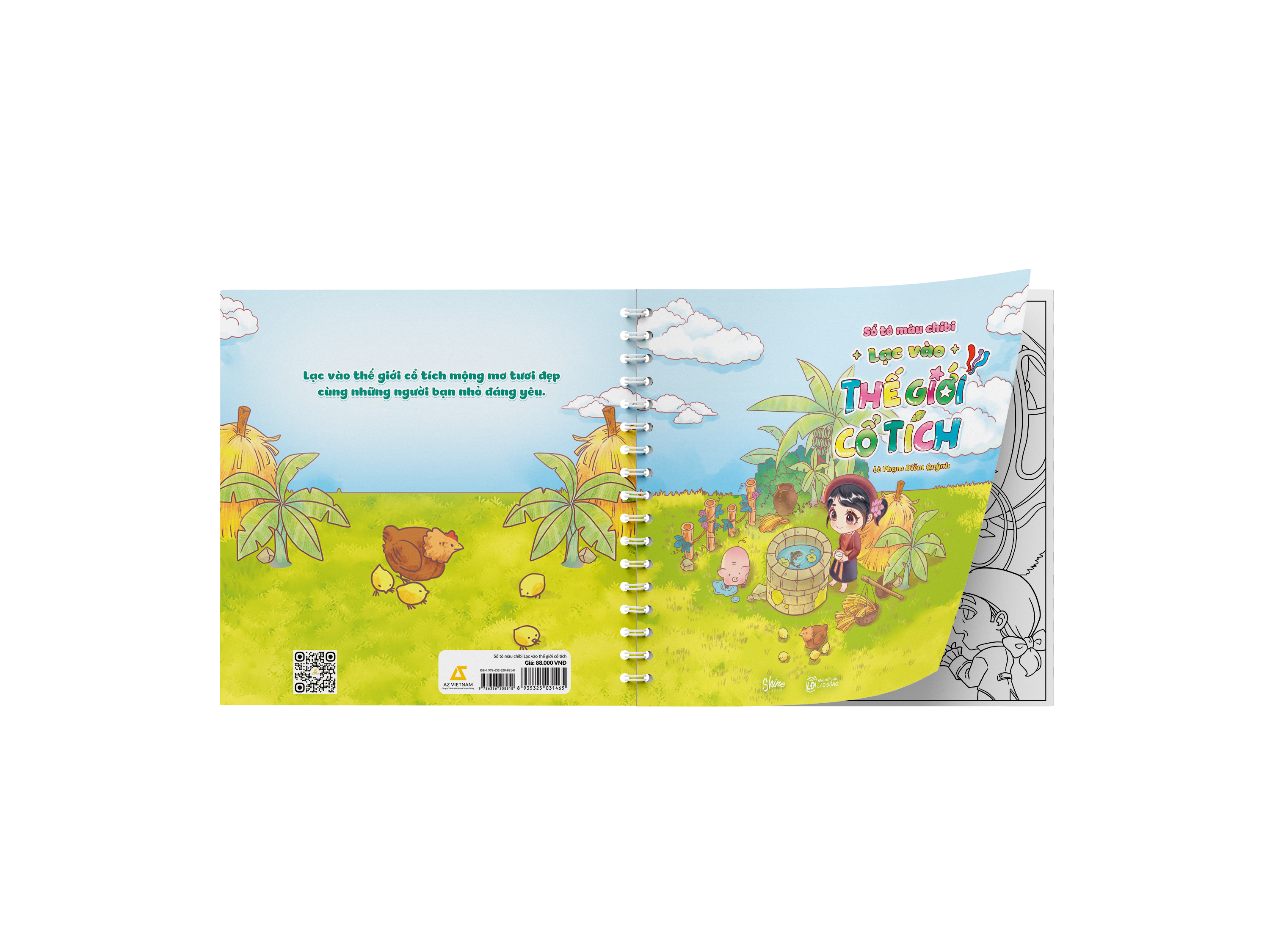 Sách Sổ Tô Màu Chibi Lạc Vào Thế Giới Cổ Tích