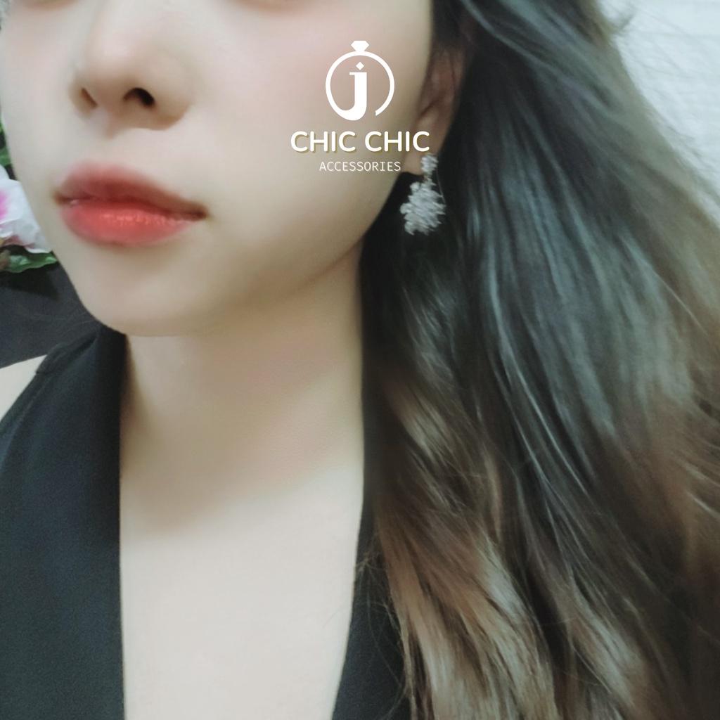 Bộ sưu tập bông tai năm 2023 bông tai đẹp đính đá hình hoa xinh