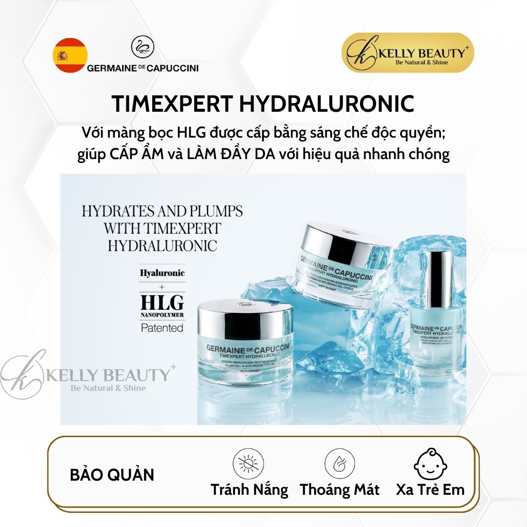 Kem Cấp Ẩm Cho Da Khô Timexpert Hydraluronic Rich Sorbet - Germaine de Capuccini | Kelly Beauty
