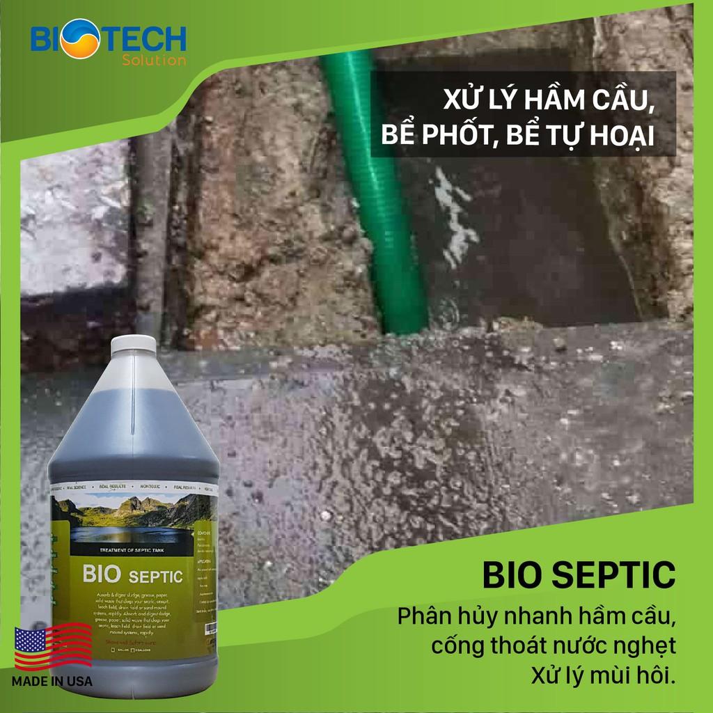 Hàng Mỹ - Vi Sinh Xử Lý Hầm Cầu, Bể Phốt, Tự Hoại - Bio Septic - Chai Gallon = 3,785 Lít