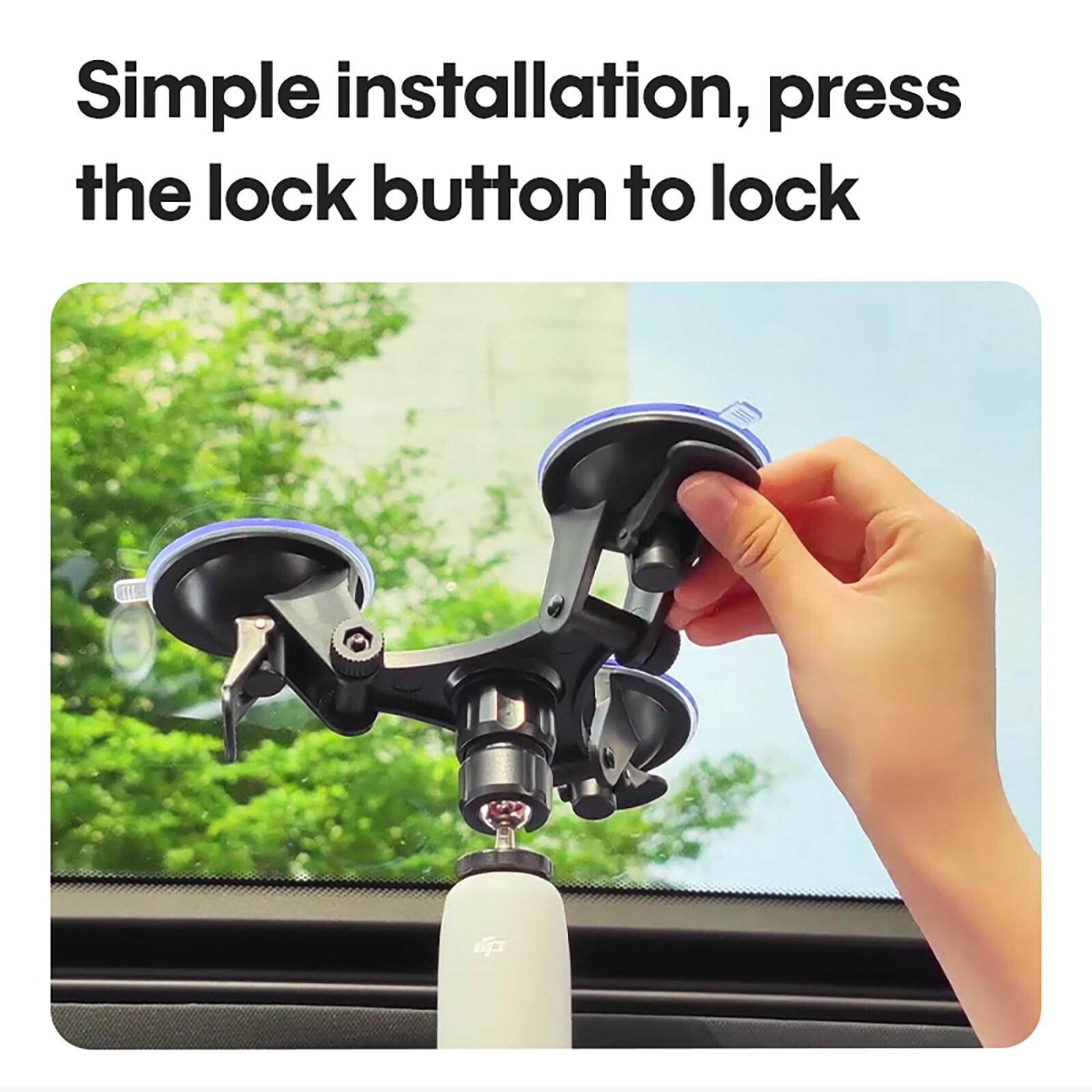 Interior Exterior Car Sunroof Mobile Phone Shooting Bracket Set Suction Cup Holder Compatible For Dji Handheld Osmo Gimbal/Gopro 10/9 Camera