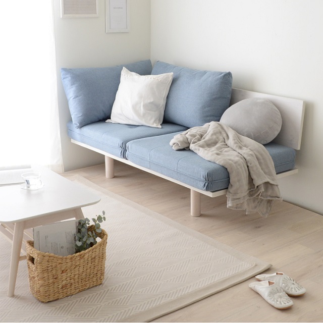 GHẾ SOFA 2 NGƯỜI 19244008 ---- SOUFFLE JAPAN MÀU XANH NHẠT