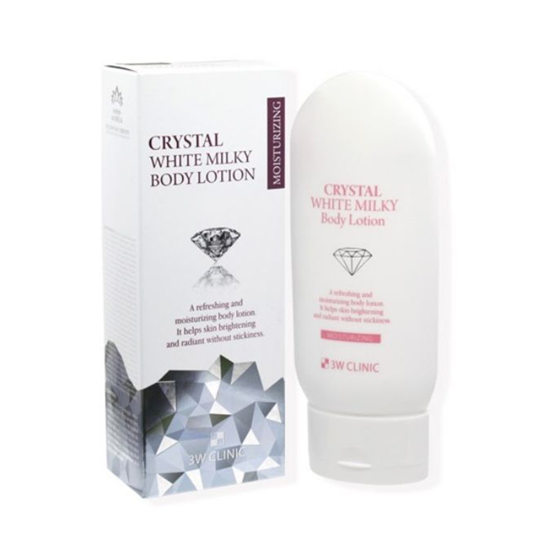 3W CLINIC - Kem ủ bật tone Crystal White Milky Body Lotion