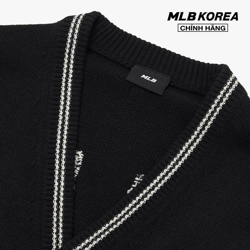 MLB - Áo khoác cardigan phom suông Basic Big Logo 3AKCB0124