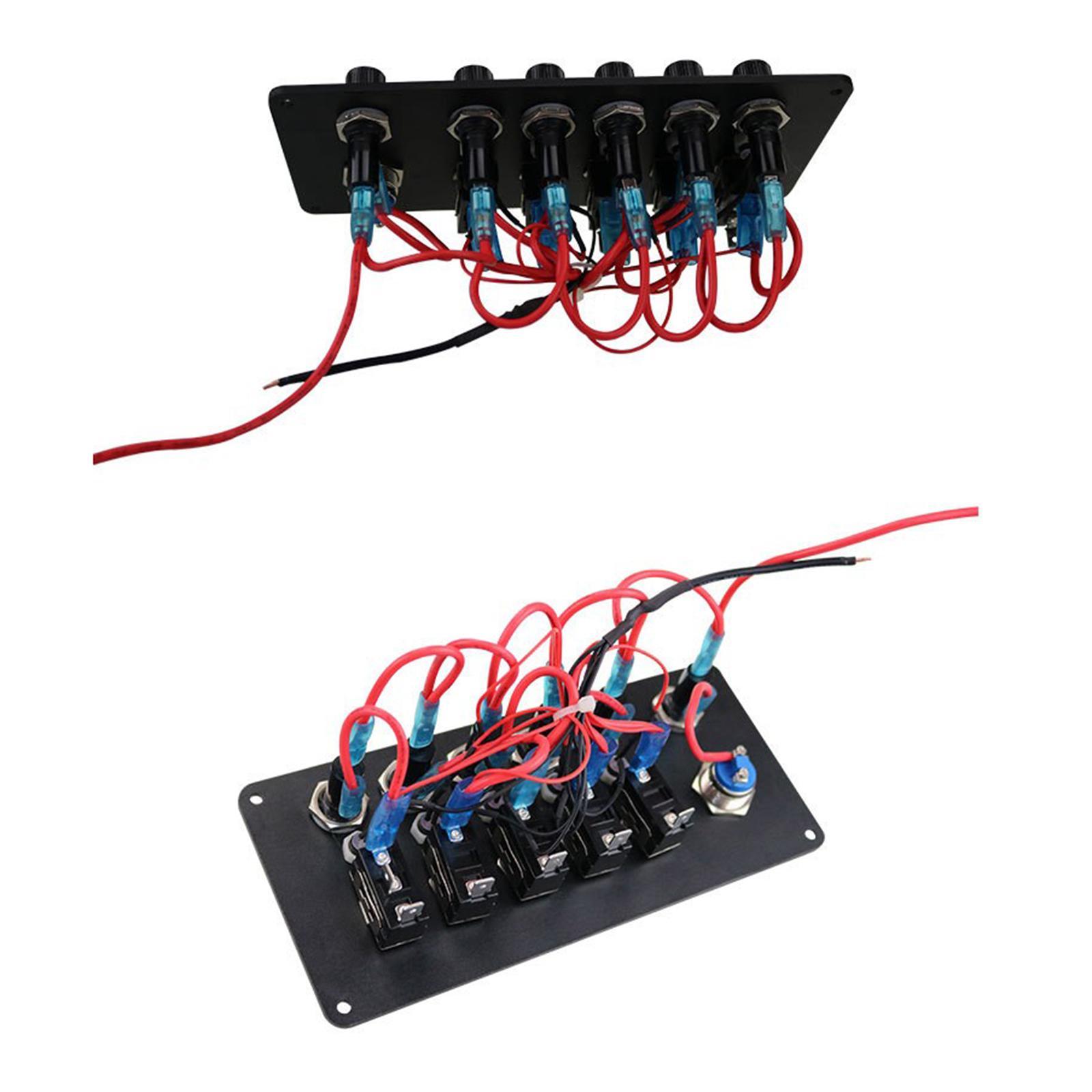 Switch Panel 12V-24V Twist Panel Panel Fits for Car Truck Vehicle