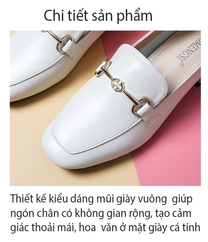 Giày công nữ sở cao cấp đế vuông cao 3 cm GIAY.N1-87