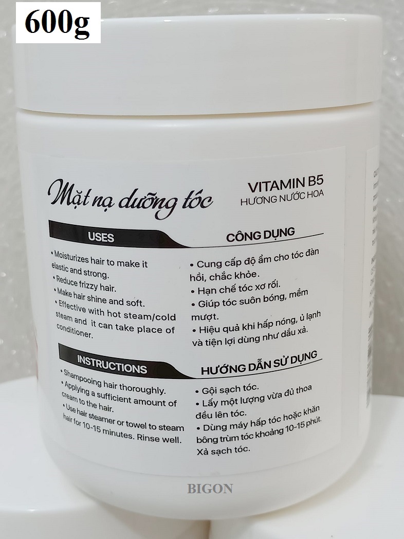 Hấp Dầu Siêu Dưỡng Hương Nước Hoa, Vitamin B5 M.Pros 600g / Mặt Nạ Dưỡng Tóc M.Pros Hair Mask Vitamin B5 600g