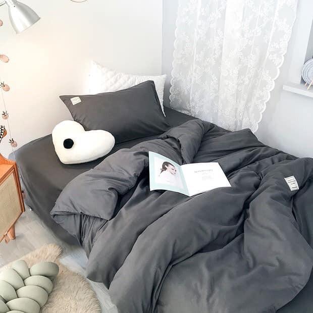Bộ Chăn Ga Gối Miễn Phí Bo Chun, Chất Liệu Cotton TC Thoáng Mát, Mềm Mịn - Anhlam Store