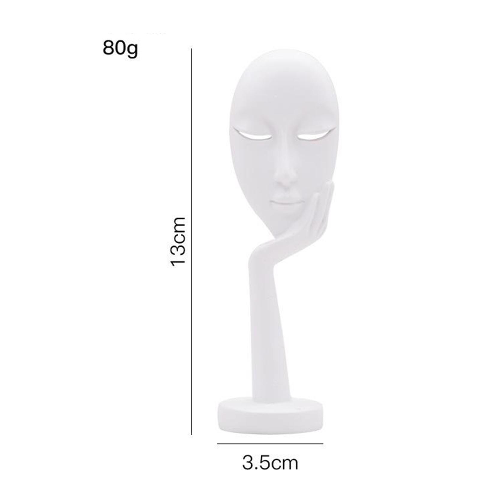 3x Thinker Sculpture Figurine Home Statue Decor