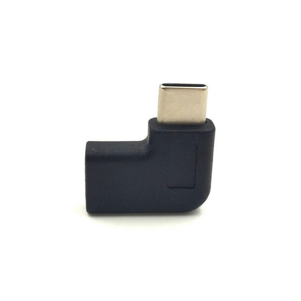 90 Degree Right Angle USB3.1 Type C Male To Female Data Charging Adapter