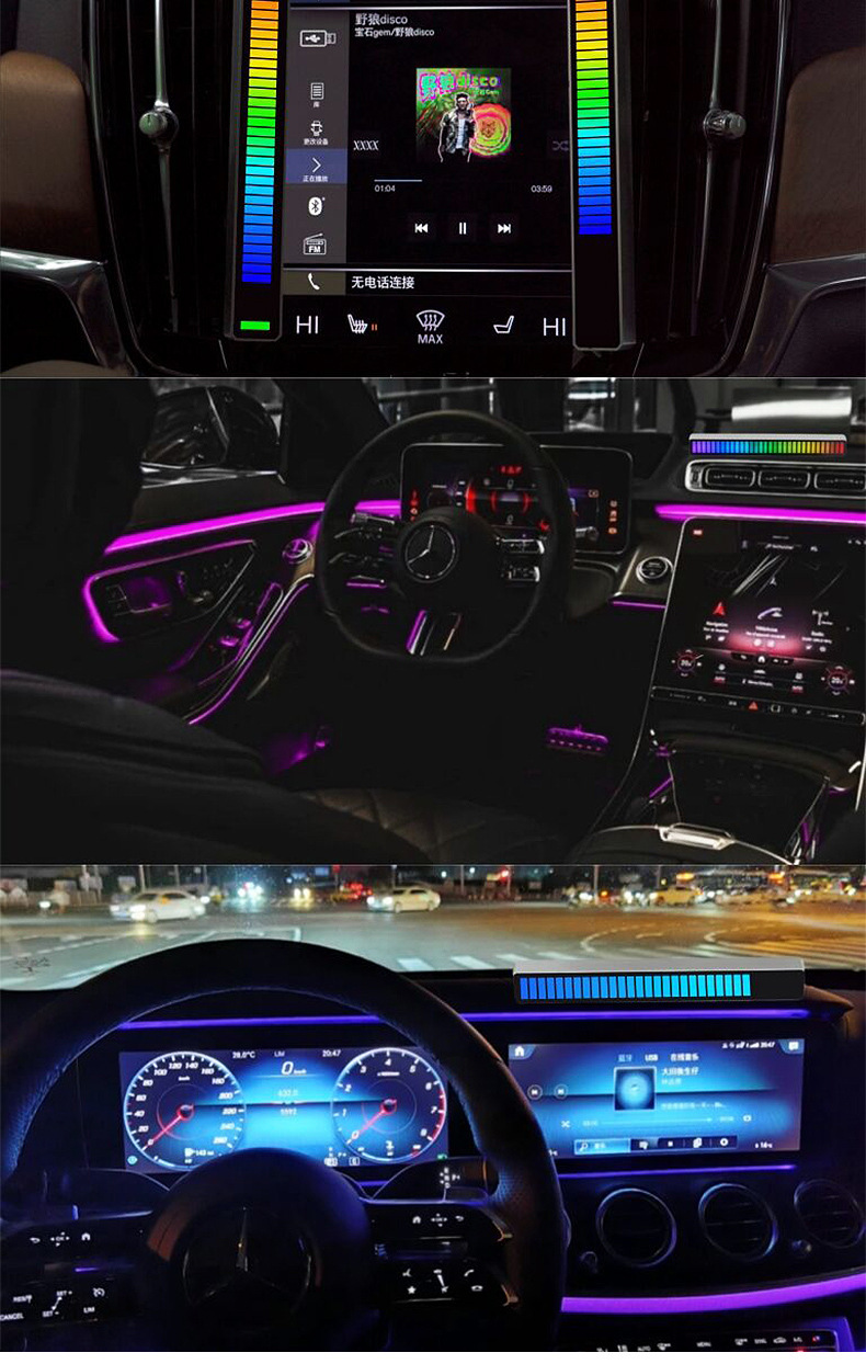 Thanh đèn led nháy RGB MÀU TRẮNG cảm biến âm thanh - đèn nháy theo nhạc , đèn LED sân khấu trang trí,decor phòng cảm biến âm thanh