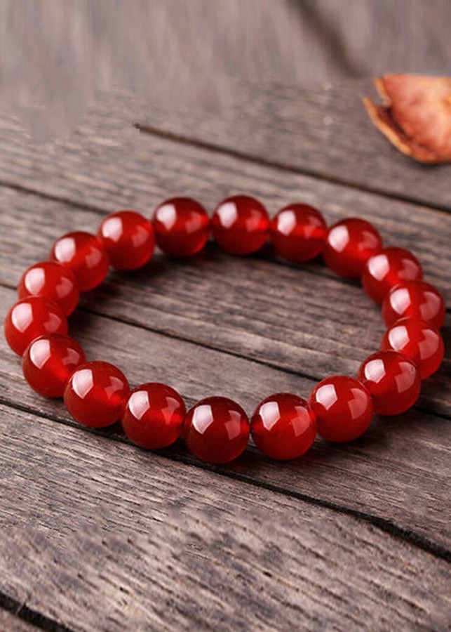 Vòng Tay Nam Đá Mã Não Đỏ Tự Nhiên 11mm