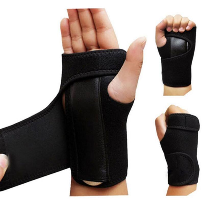 SPINT SPRains Viêm khớp Viêm Băng cổ tay Hỗ trợ nẹp dây đeo cổ tay ống cổ tay ngón tay cái Color: Black Right hand