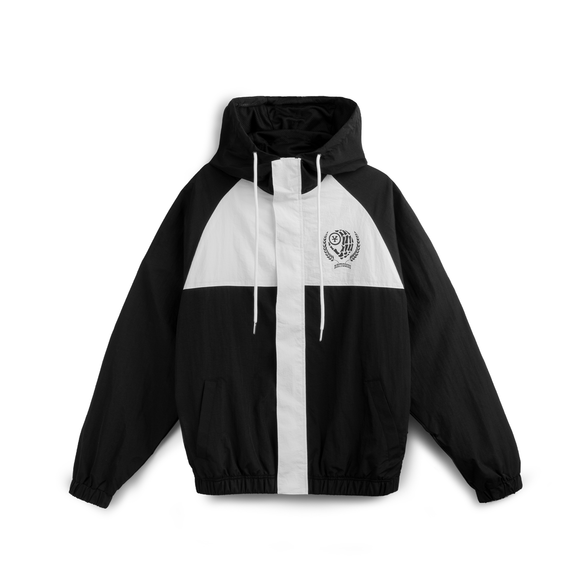 Áo Khoác DirtyCoins OG Logo Windbreaker Jacket - Black/White