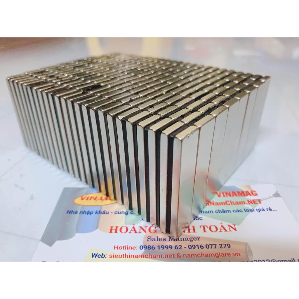 Nam châm , nam châm chữ nhật , nam châm viên 40x10x3mm