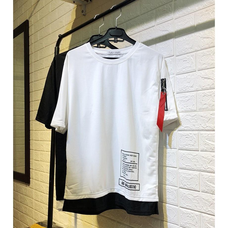 Áo thun layer - áo thun tay lỡ cotton Phong Boutique
