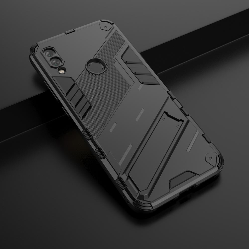 Ốp lưng cho Xiaomi Redmi Note 7 Pro, Ốp chống sốc Iron Man PUNK cao cấp kèm giá đỡ cho Xiaomi Redmi Note 7