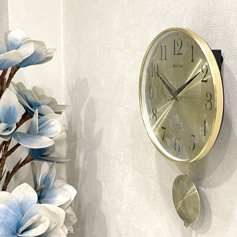 Đồng hồ Rhythm CMP528NR18 Kt 18.1 x 28.0 x 5.3cm, 450g. vỏ nhôm. Dùng Pin.