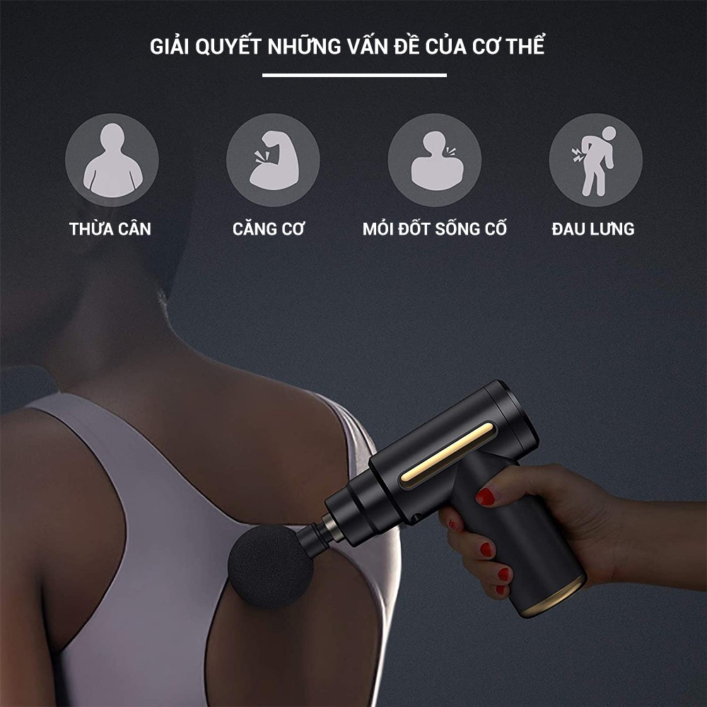 Súng mát xa cầm tay mini đa năng Massage GoodFit GF212MGG