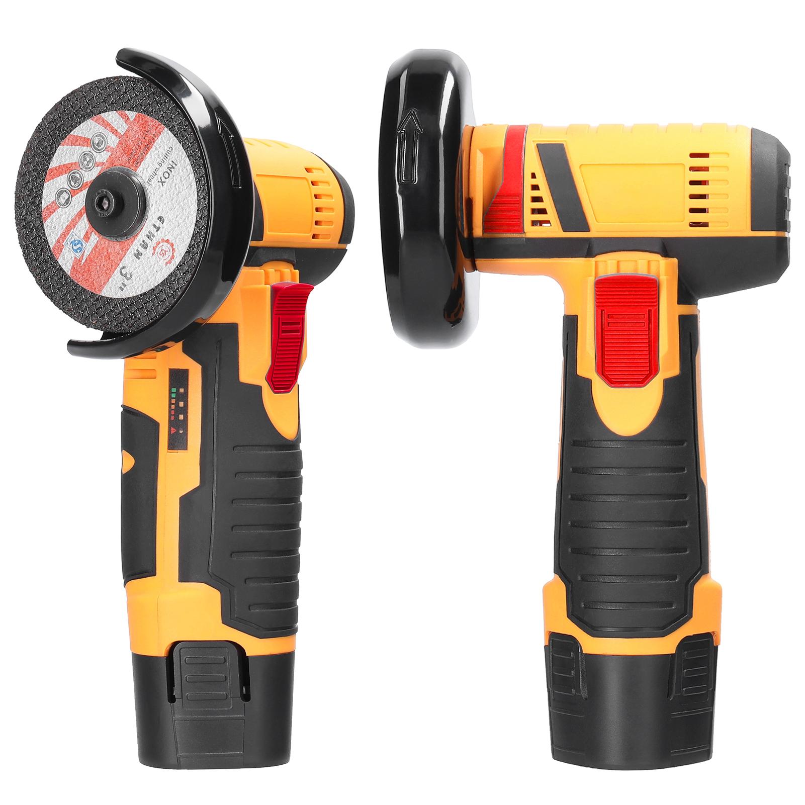 19500rpm Electric Grinding Tool Multifunctional Mini Grinder Handheld Cutter for Cutting Polishing Ceramic Tile Wood Stone Steel