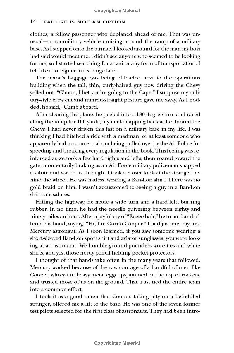 Failure Is Not an Option: Mission Control from Mercury to Apollo 13 and Beyond