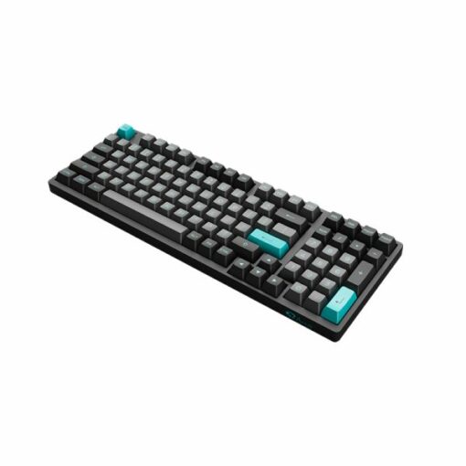 Bàn phím cơ không dây AKKO 3098B Multi-modes Black &amp; Cyan (Akko CS Switch)_Hàng chính hãng