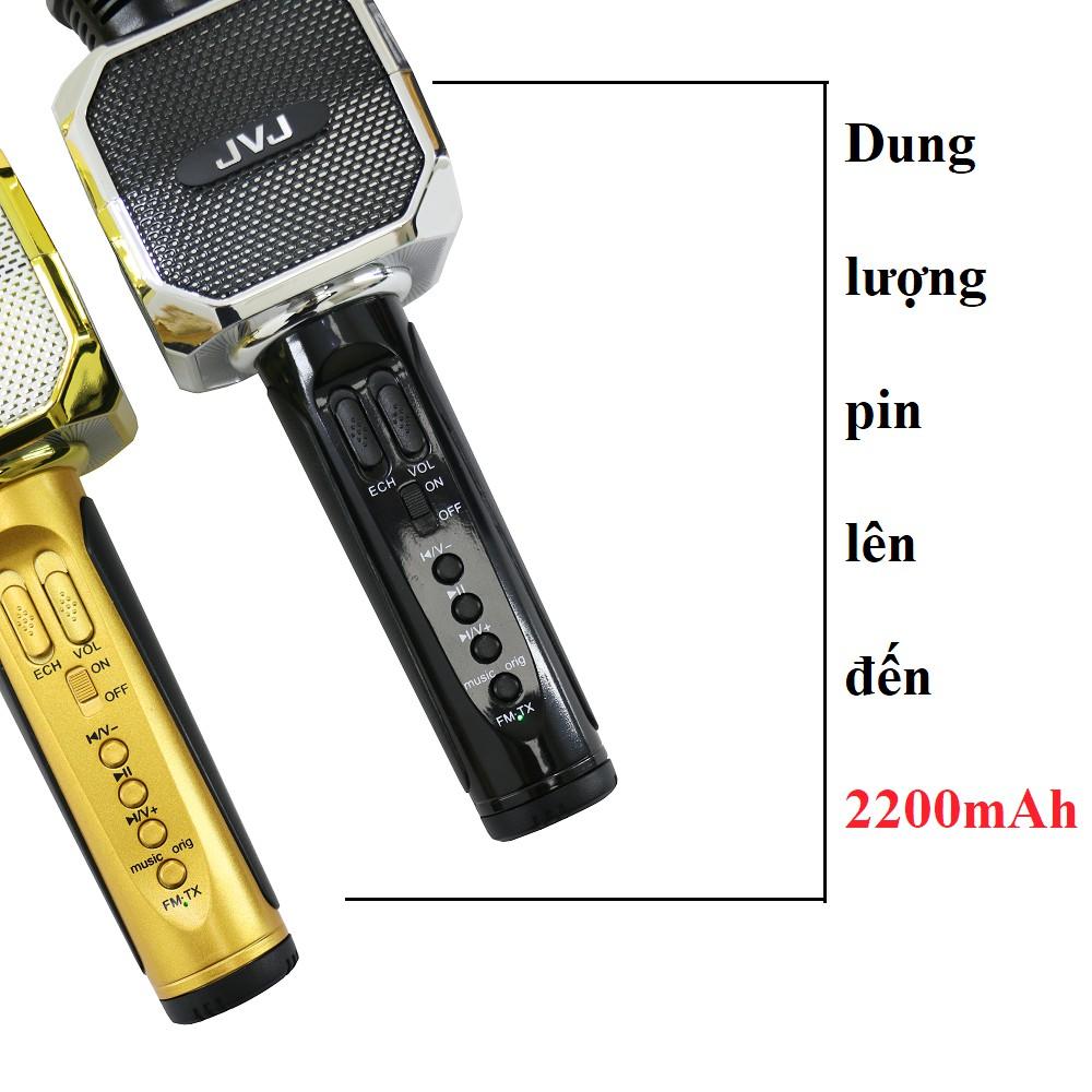 Micro không dây kèm loa Bluetooth Karaoke JVJ SD - 10  -Hàng chính hãng