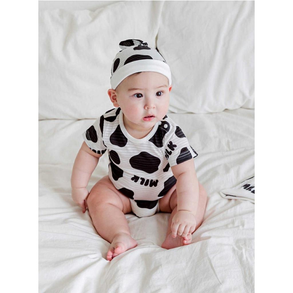 Set Suit+mũBò sữa siêu cute