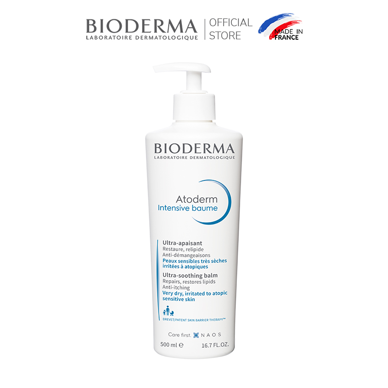 Hình ảnh Kem dưỡng ẩm chuyên sâu cho da rất khô và viêm da cơ địa Bioderma Atoderm Intensive Baume - 500ml