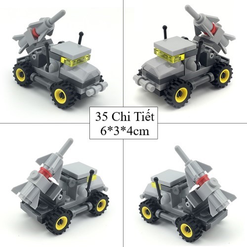 Bộ Sưu Tập Đồ Chơi Lego 14 Mẫu Xe Quân Sự 001