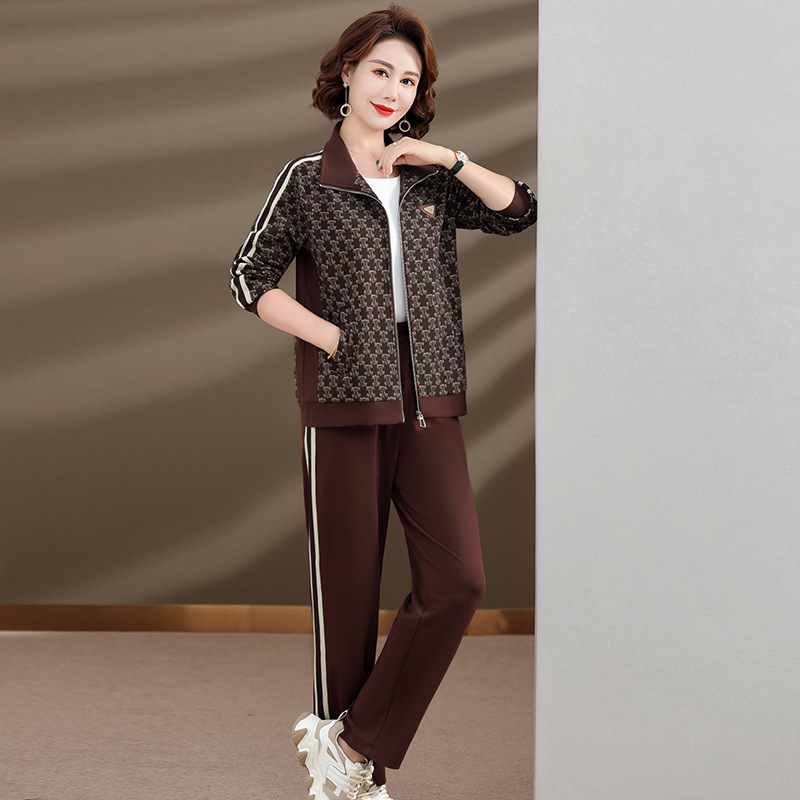 Bộ Đồ Thể Thao Mùa Xuân Thu Cho Mẹ AB93- Hàng Quảng Châu Cao Cấp