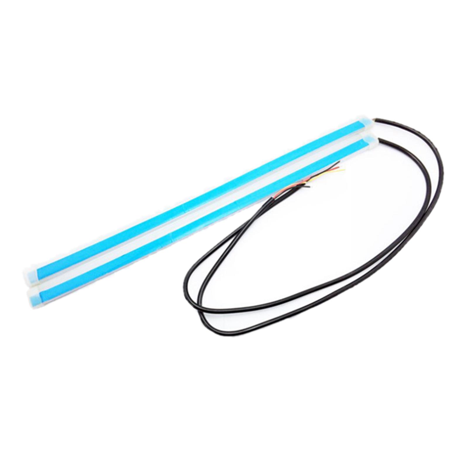 2Pcs Decorative Waterproof Car LED DRL Daytime Running 12V, Ultra Bright