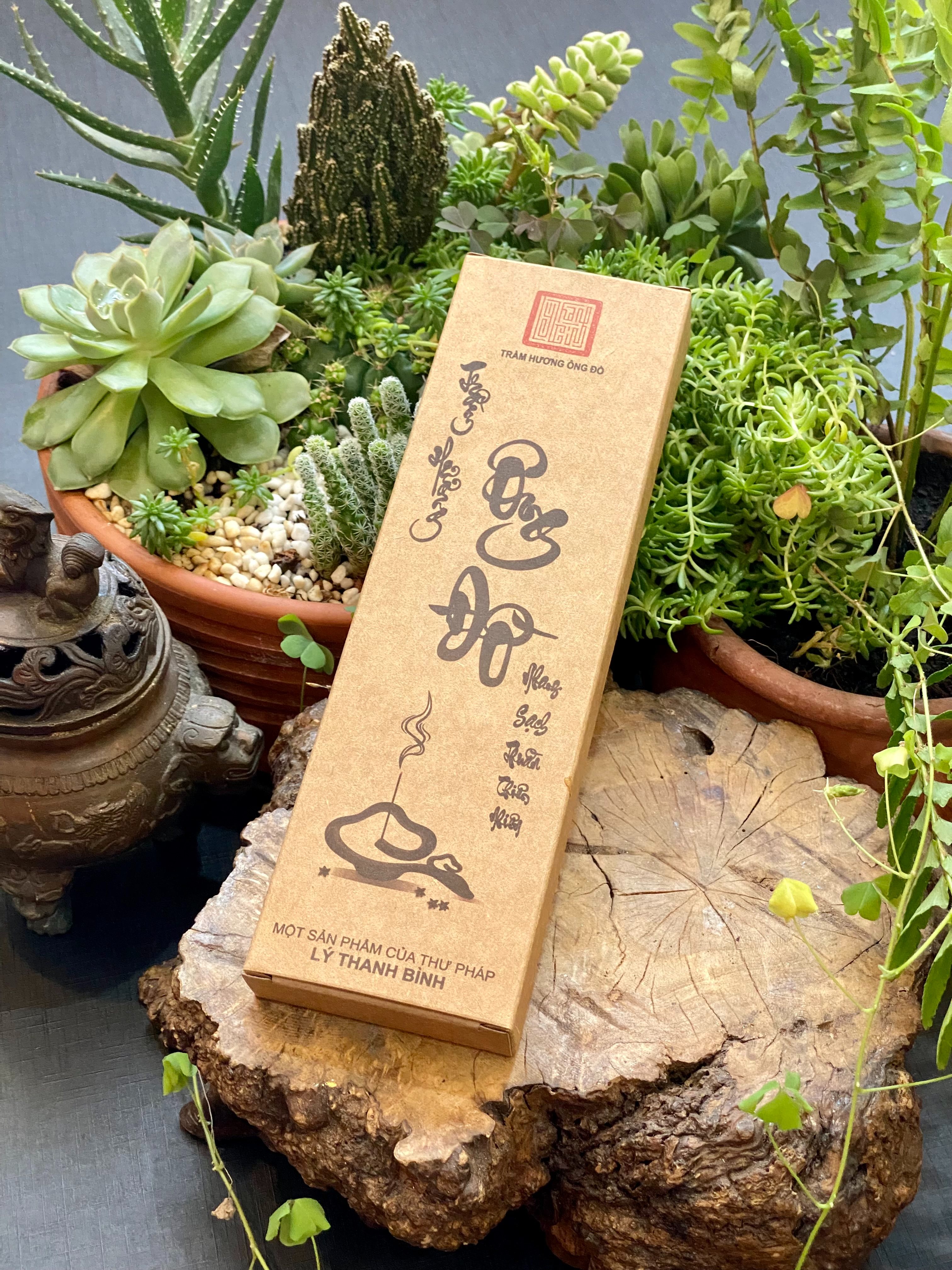 Nhang Trầm Hương 20cm, Loại Lan Tỏa, Ít Khói Phù Hợp Chung Cư, Trần Nhà Thấp