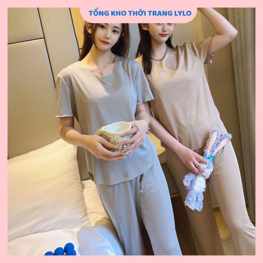 Đồ bộ mặc nhà chất thun dẻo gân tăm cao cấp