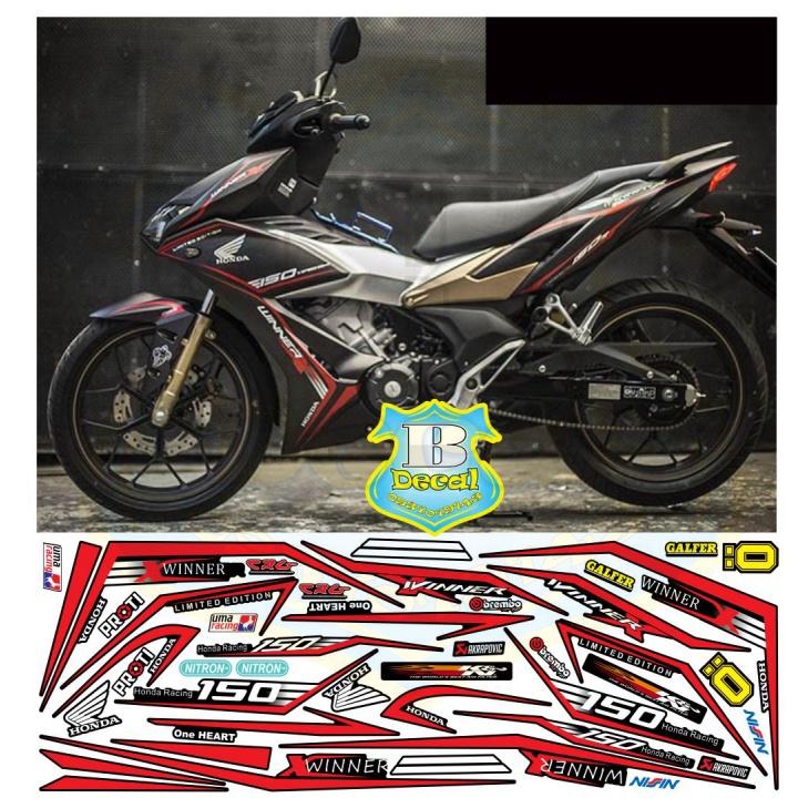 Tem rời winner X chỉ đỏ đen nhám